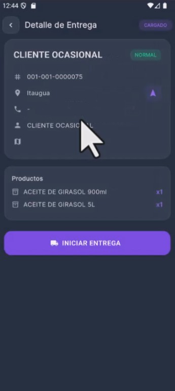 Pedidos a entregar